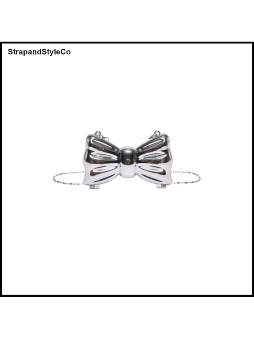 Bow Shaped Mini Clutch Evening Bag Flap Closure Novelty Purse